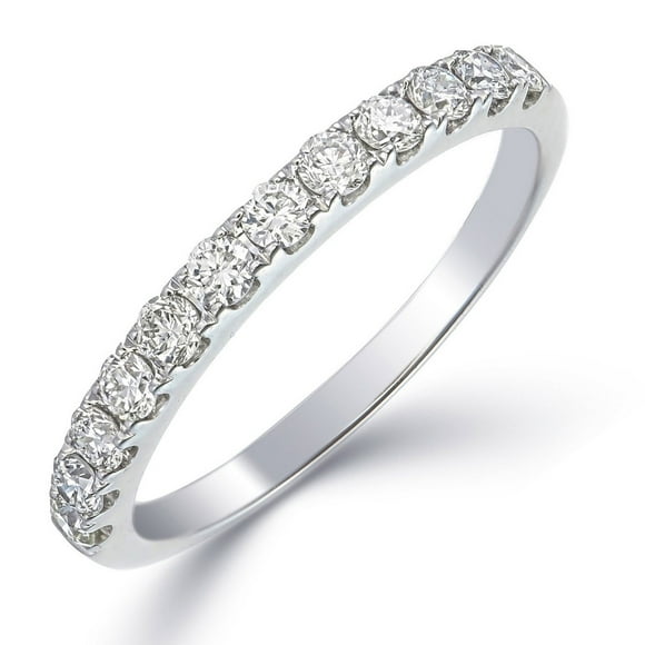 Round Cut Diamond Band in 14K Gold