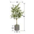 thumbnail image 6 of Faux 8' Olive Tree in Oversized Ceramic Pot, 6 of 6