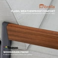 thumbnail image 4 of Mirador Nassau Deep Seating Fire Seating Set with Sunbrella Fabric, 4pc, 4 of 14