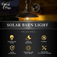 thumbnail image 6 of Classy Caps Dark Bronze Solar Barn Light, 6 of 8