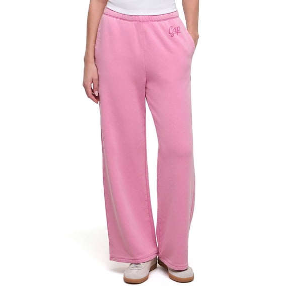Gap Women's Vintage Washed Fleece Wide Leg Pant