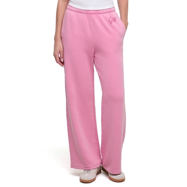 Gap Women's Vintage Washed Fleece Wide Leg Pant