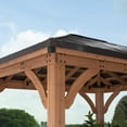 thumbnail image 2 of Backyard Discovery Barrington Cedar Gazebo with Powerport, Choose Size, 2 of 10