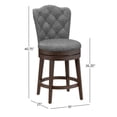 thumbnail image 3 of HH2Home Edenwood Wood Counter Height or Bar Height Swivel Stool, 3 of 8