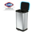 thumbnail image 2 of GLAD Anti-Microbial Odor Protection 20 Gallon Stainless Steel Step Trash Can, 2 of 8