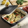 thumbnail image 4 of Tramontina 13.6" x 9.6" Ceramic Covered Bakeware with Stainless Steel Knob (Choose Color), 4 of 7