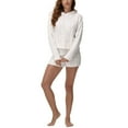 thumbnail image 5 of 525 Women's 2-Piece Hoodie and Short Pajama Set, 5 of 7
