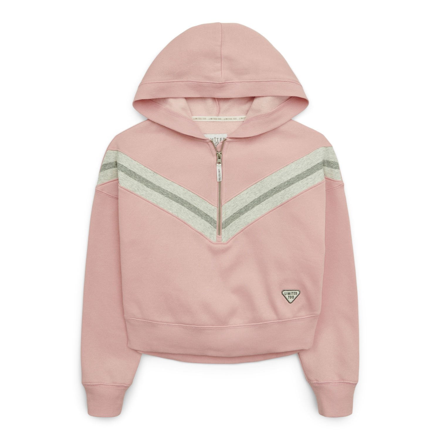 Limited Too Girls Pink Half Zip Hooded Pullover - Samsclub.com