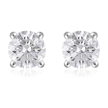 Lab Created 2.00 CT. T.W. Fancy Cut Diamond Stud Earrings in 18K Gold