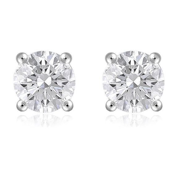 Lab Created 2.00 CT. T.W. Fancy Cut Diamond Stud Earrings in 18K Gold