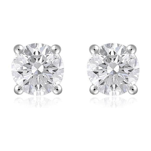 Lab Created 2.00 CT. T.W. Fancy Cut Diamond Stud Earrings in 18K Gold