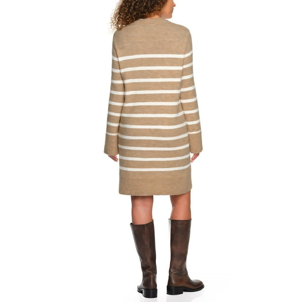 LANDS' END SWEATER DRESS - Camel S:- S, Camel - Online Only
