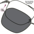 thumbnail image 5 of Callaway CA102 Clip-On Sunglasses, Semi-Matte Gunmetal, 5 of 6