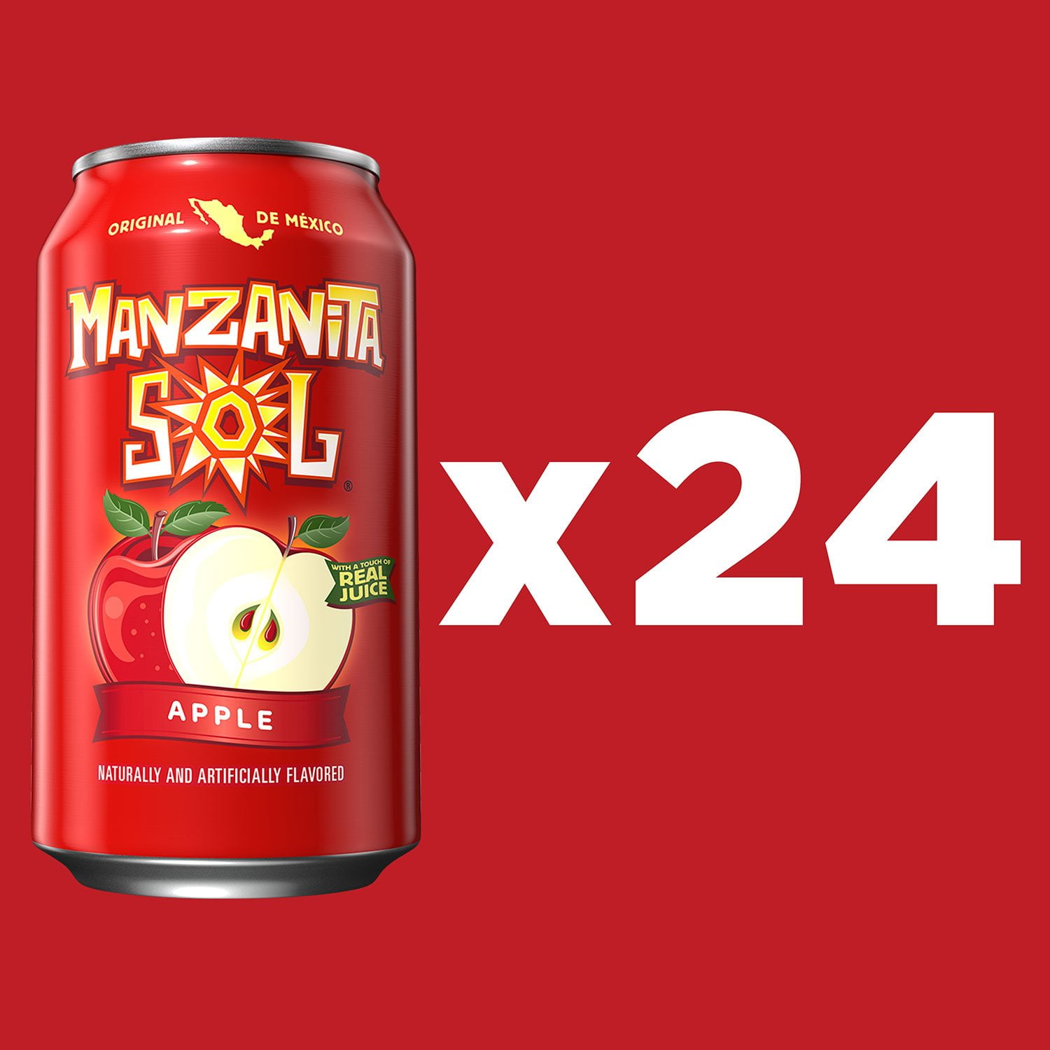 Manzanita Sol Soda Apple 12 fl. oz., 24 pk. - Samsclub.com