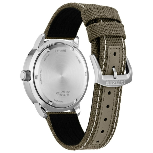 【美品】CITIZEN Eco-Drive Citizen Eco-Drive Weekender Analogue Green Nylon Watch, 42mm