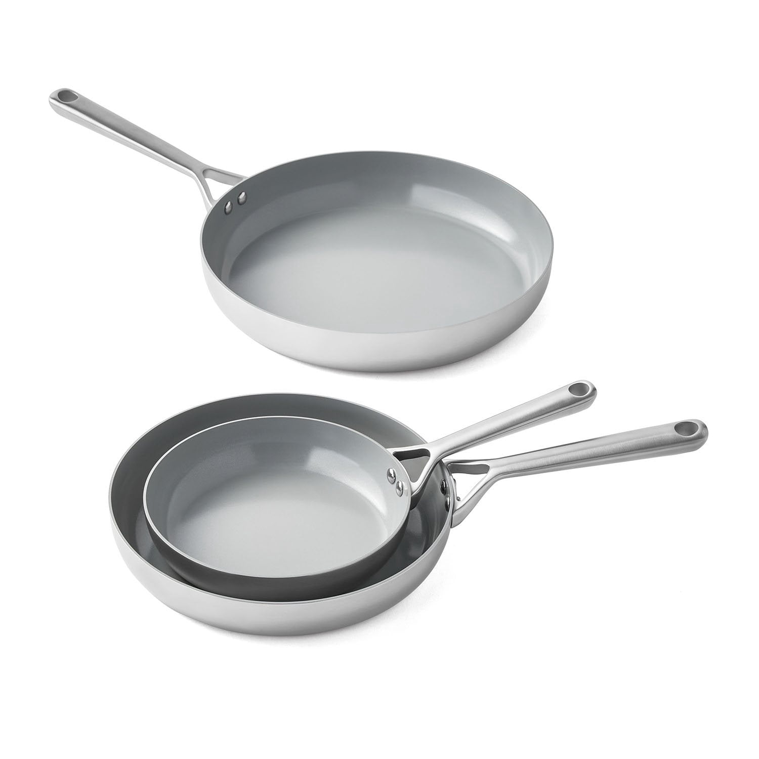 Member's Mark 3-Piece Modern Tri-ply Fry Pan Set - Samsclub.com