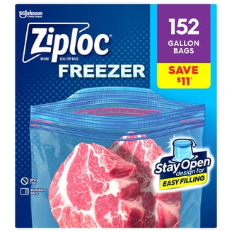 Ziploc Brand Half Gallon & Quart Storage and Half Gallon & Pint