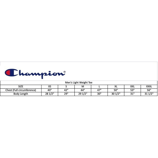 Champion Men's Lightweight Short Sleeve Tee