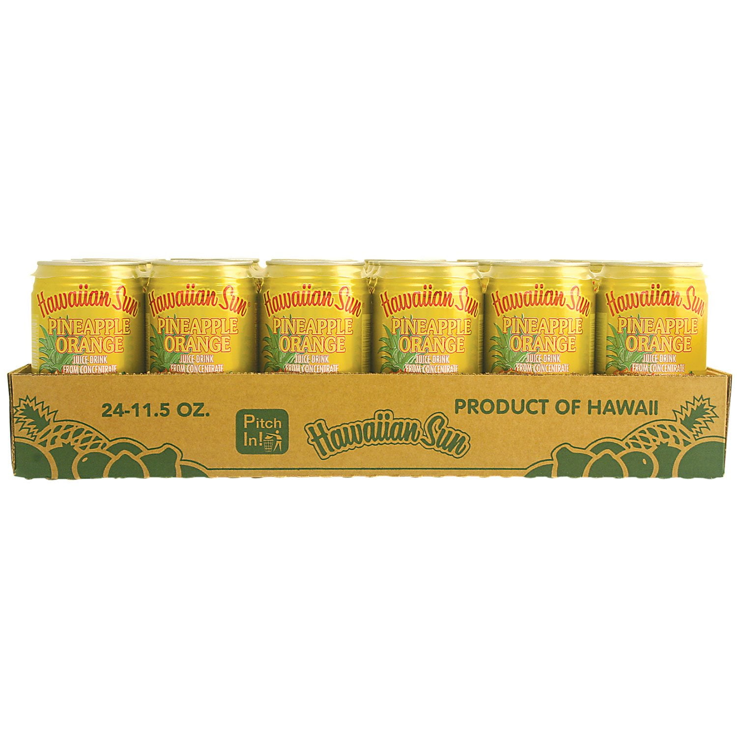 Hawaiian Sun Pineapple Orange Nectar, 11.5 fl. oz., 24 pk