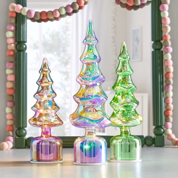 Member's Mark Iridescent Rotating Trees, Set of 3