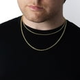 thumbnail image 9 of Semi Solid Rope Chain Necklace in 14K Gold, 9 of 9