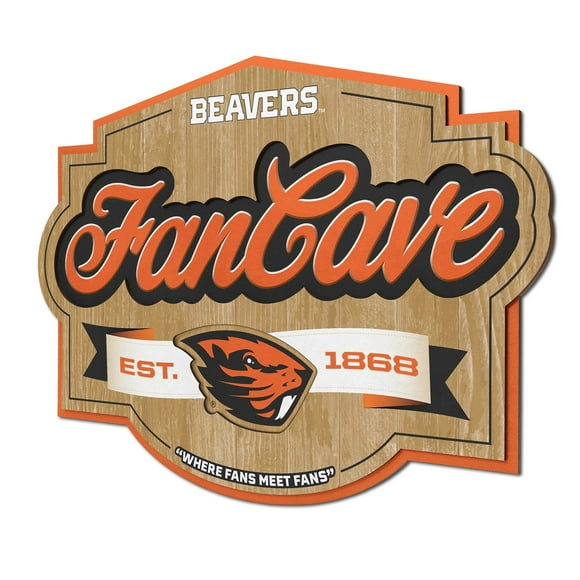 YouTheFan Oregon State Beavers 17"x12.5" 3D Multi-Layered Fan Cave Sign
