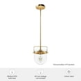 thumbnail image 5 of Hunter Karloff with Clear Glass Pendant Ceiling Light Fixture, 5 of 7