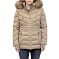 thumbnail image 1 of London Fog Women's Faux Fur Puffer Jacket, 1 of 6