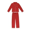 thumbnail image 6 of DreamMark Women's 2-Piece Notch Collar Pajama Set, 6 of 8