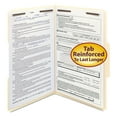 thumbnail image 1 of Smead 1/3 Cut Assorted Positions Two Fastener File Folder, Manila Legal, 50ct., 1 of 6