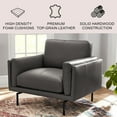 thumbnail image 2 of Member's Mark Asher Modern Leather Chair, Assorted Colors, 2 of 9