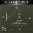 thumbnail image 7 of Classy Caps Dark Bronze Solar Barn Light, 7 of 8