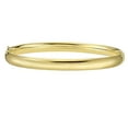 thumbnail image 1 of High Polished Hollow Bangle Bracelet in 14K Gold, 1 of 5