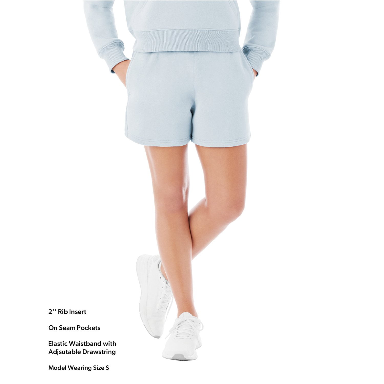 Pantaloncini Corti Donna Member's Mark - Vita Alta Tessuto Rib 4" - Colori E Taglie Multiple Nuovi