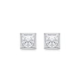 thumbnail image 2 of Lab Created Fancy Cut Diamond Stud Earrings in 14K Gold, 2 of 6
