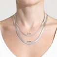 thumbnail image 7 of Italian Sterling Silver Herringbone Chain Necklace, 7 of 8
