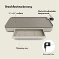thumbnail image 3 of Bella 12" x 22" XL Griddle with Warming Tray, 3 of 9