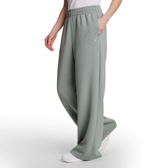 Champion Women's Air Layer Ribbed Wide Leg Pant