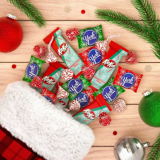 HERSHEY'S Christmas Assorted Mint Flavored Candy, 83.82 oz