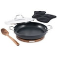 thumbnail image 3 of All-Clad Universal 3 Qt Pan With Acacia Wood Trivet, Spoon And Potholder Set, 3 of 10