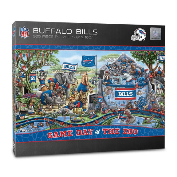 YouTheFan NFL 500 pc. Game Day At The Zoo Puzzle, Choose Team