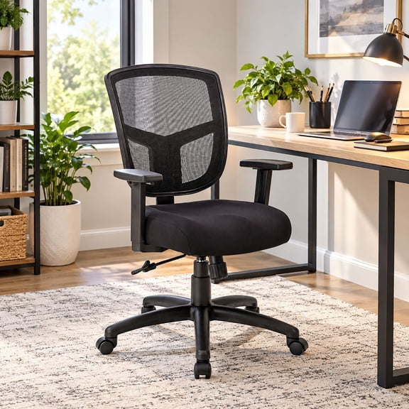 BOSS Office Mesh Back Ergonomic Task Chair with Height Adjustment