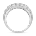 thumbnail image 3 of 2.40 C.T.TW Round and Baguette Cut Diamond Band Ring in 14K Gold, 3 of 5
