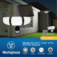 thumbnail image 4 of Westinghouse 2000 Lumen Solar Motion Activated Triple Head Security Light, 4 of 7