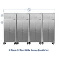 thumbnail image 2 of Seville Classics UltraHD 8-Piece Rolling Steel Garage Storage Cabinet With Stacker Set, 12 Feet Wide, 2 of 17