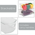 thumbnail image 5 of Smart Design 4 Pack Stackable Refrigerator Bin with Handles, 5 of 7