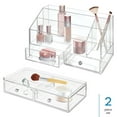 thumbnail image 4 of iDesign 2-Piece Makeup Organizers with Drawers - Cosmetic Storage for Bathroom Countertop, Vanity, 4 of 10