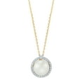 thumbnail image 1 of Freshwater Cultured Pearl Pendant with 0.11 CT. T.W. Diamonds in 14K Gold, 1 of 6