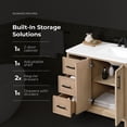 thumbnail image 5 of OVE Decors Solas Vanity with Engineered Marble Vanity Top and Rectangular Undermount Sink - Assorted Colours and Sizes Available, 5 of 11