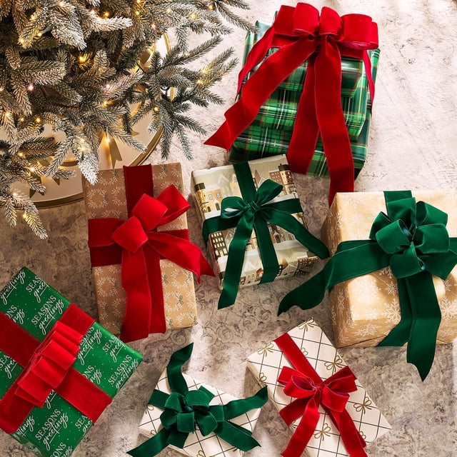 Member’s Mark Premium Wired Holiday Ribbon, 6pk